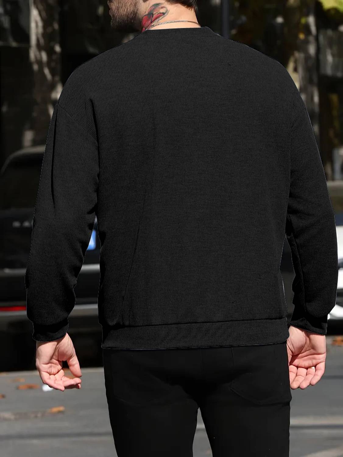 sti Full Sleeve Solid Men Sweatshirt - Image 3