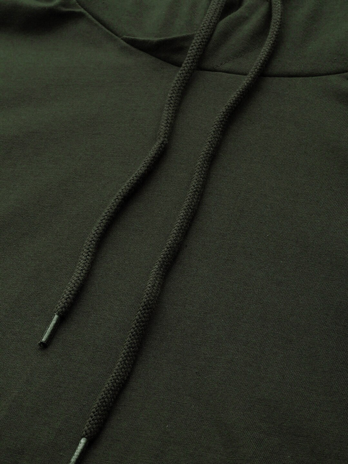 Image of Roadster Solid Men Hooded Neck Green T-Shirt