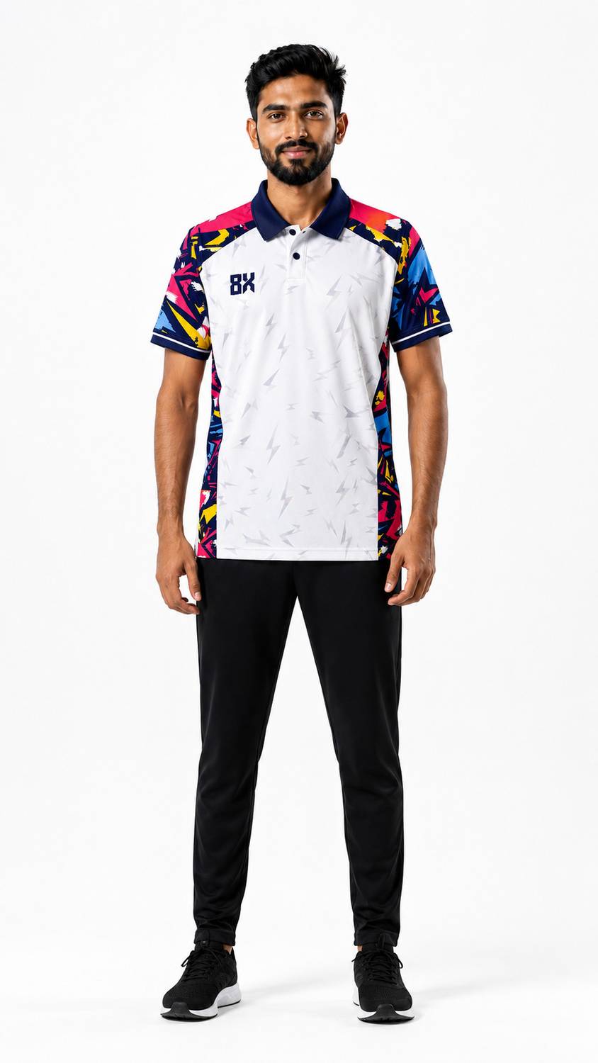 eightx Multicolor Polo Neck T-Shirt - Image 3