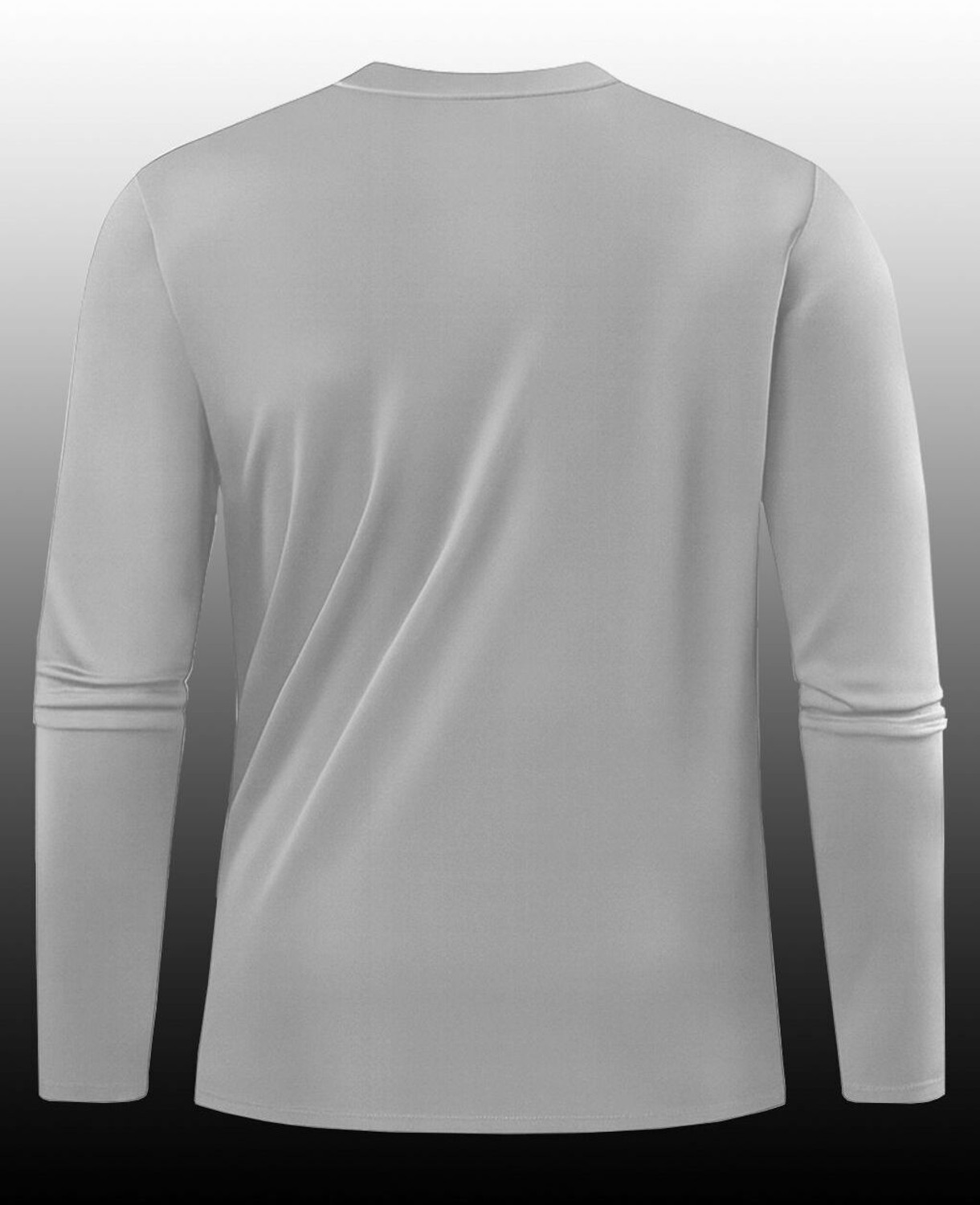 Image of AVOLT Self Design Men Round Neck Grey T-Shirt