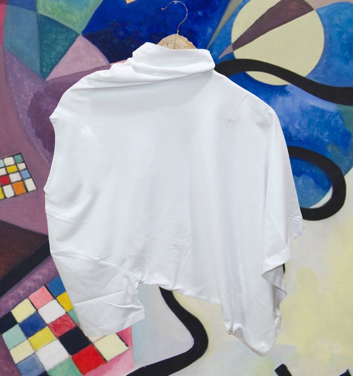 Magneto Printed Men V Neck White T-Shirt - Image 2