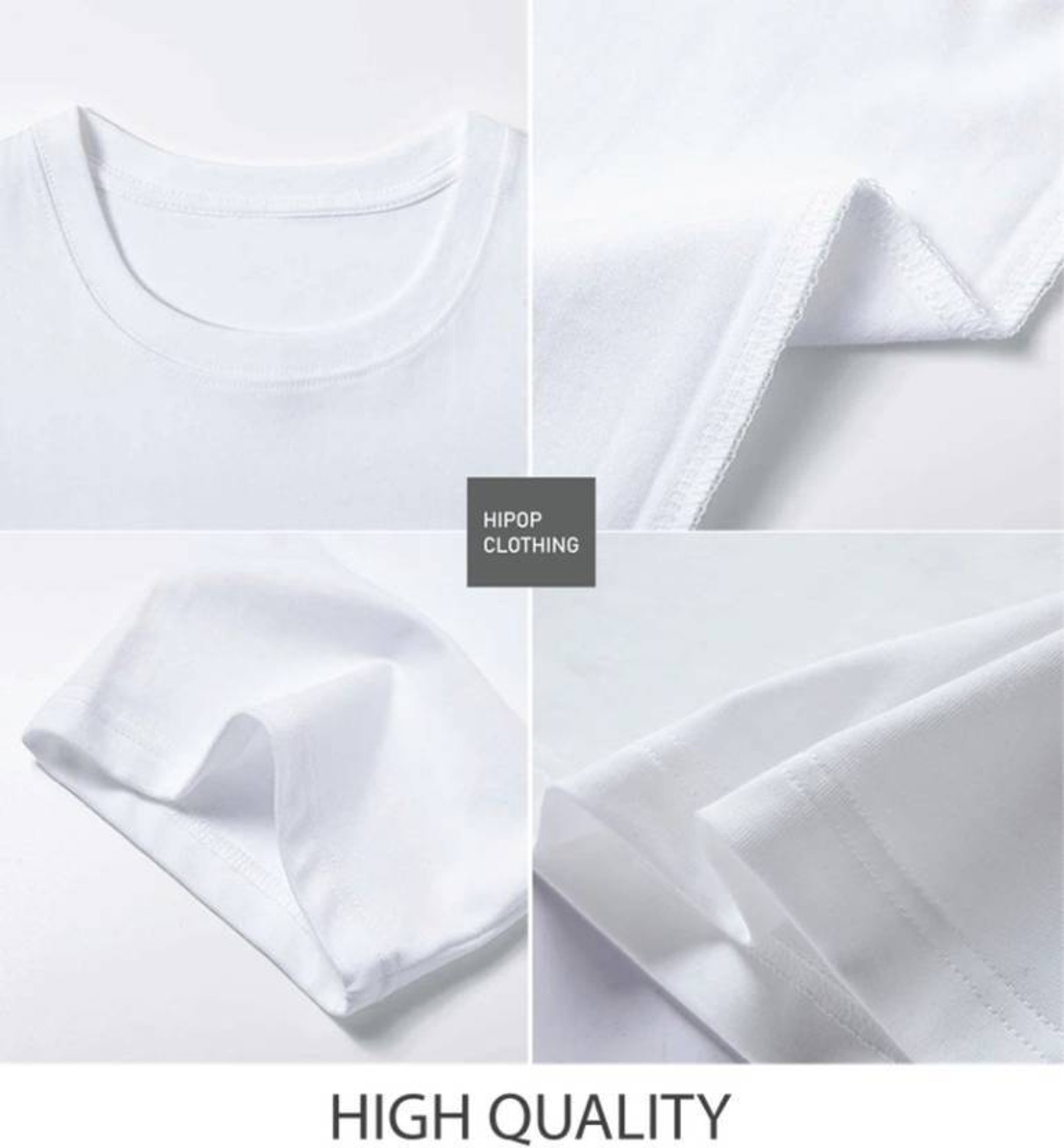 Image of HIPOP Printed Men Round Neck White T-Shirt