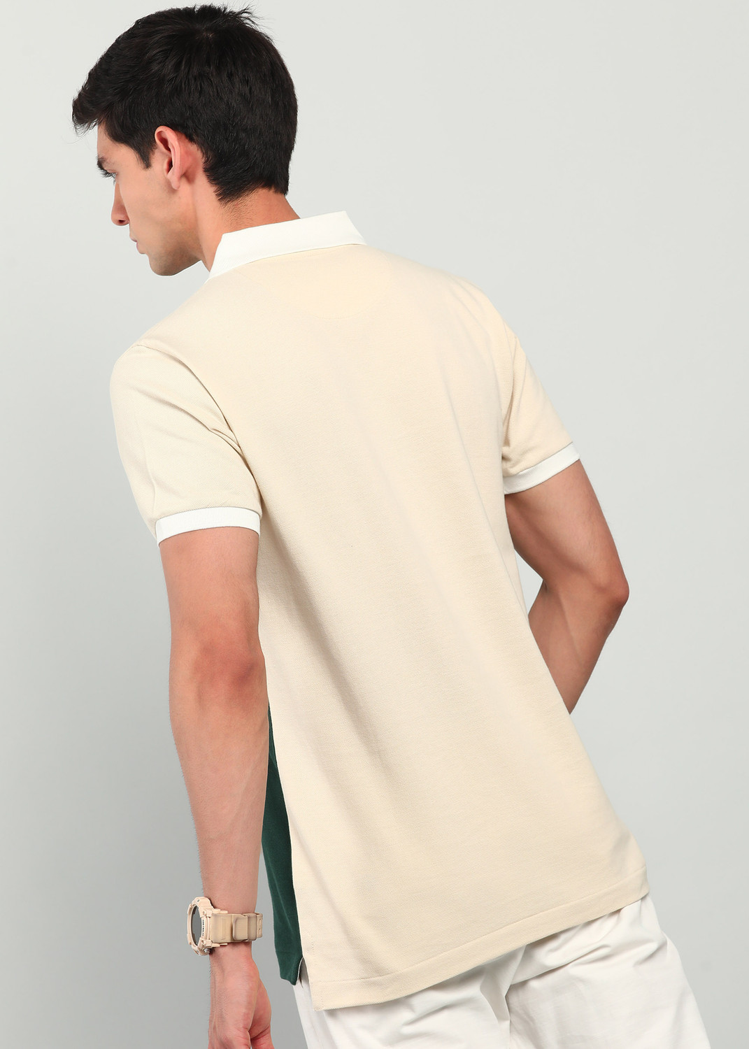 Image of U.S. POLO ASSN. Embroidered Men Polo Neck Multicolor T-Shirt