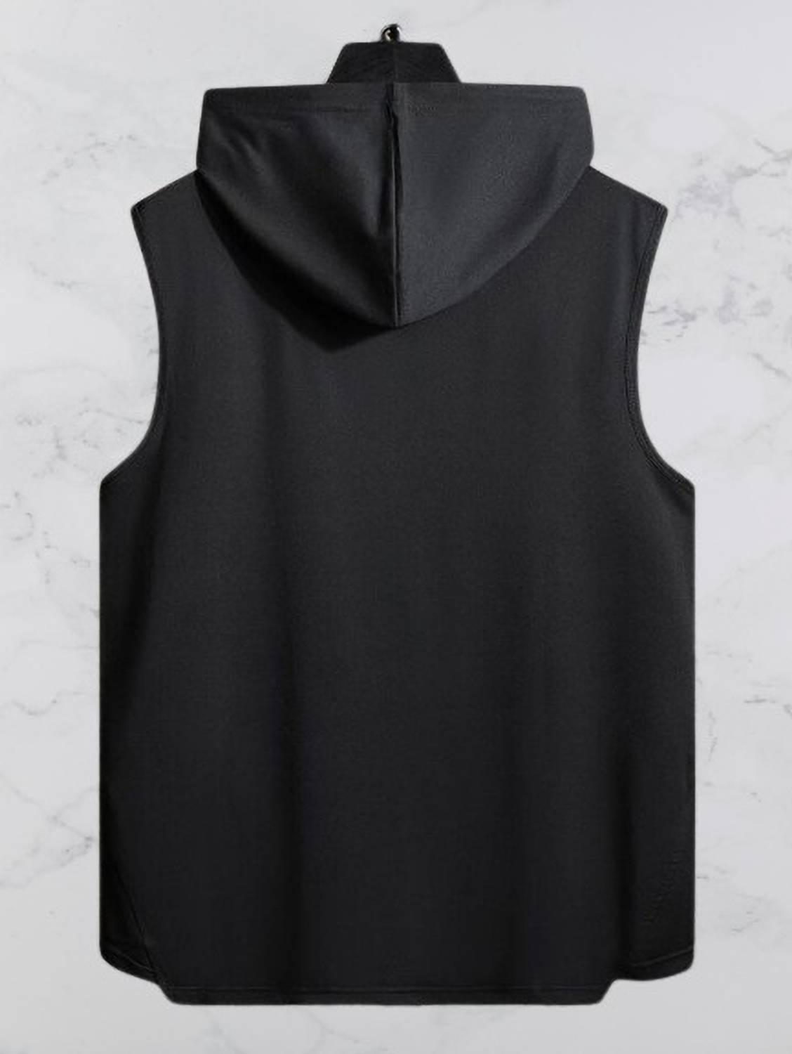 Mundali Men Hooded Neck Black T-Shirt - Image 5