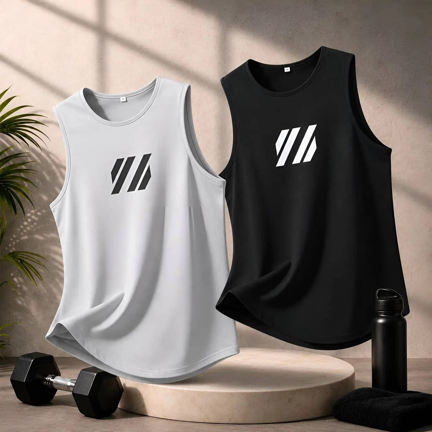 RMLKN Men Black Grey Round Neck T-Shirt Pack of 2 - Image 1