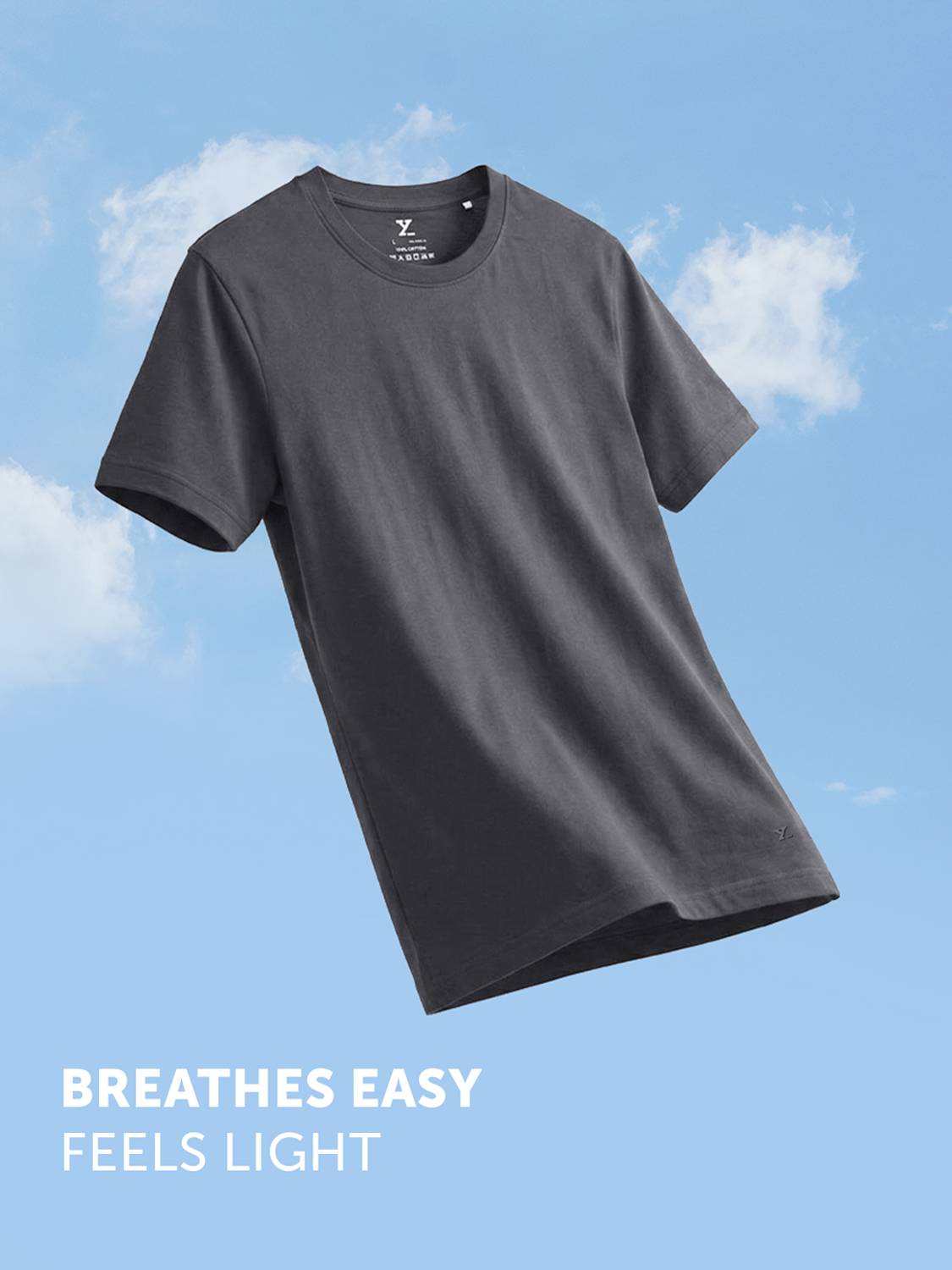 XYXX Solid Men Cowl Neck Grey T-Shirt - Buy XYXX Solid Men Cowl