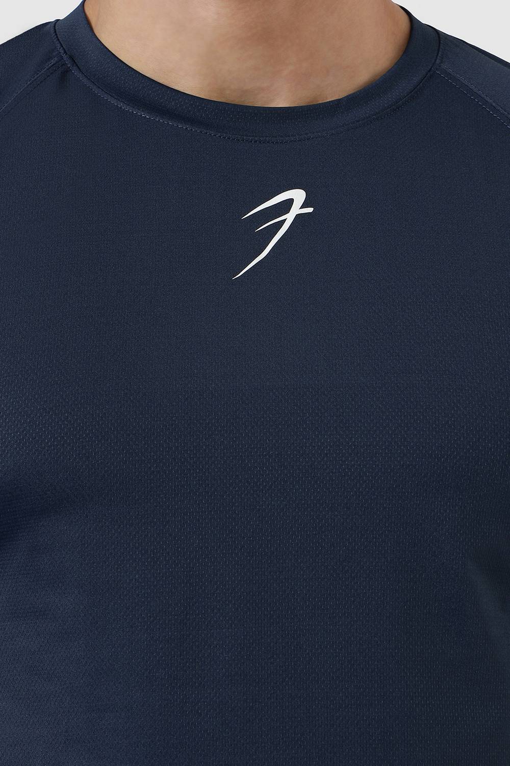 FuaarK Solid Men Crew Neck Reversible Blue T-Shirt - Image 4