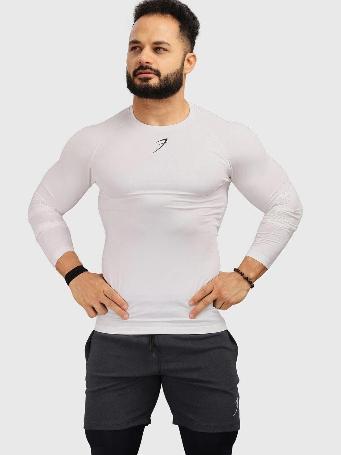 FuaarK Solid Men Round Neck White T-Shirt