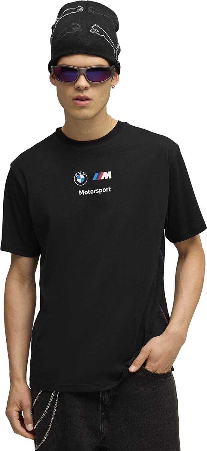 PUMA Printed Men Crew Neck Black T-Shirt