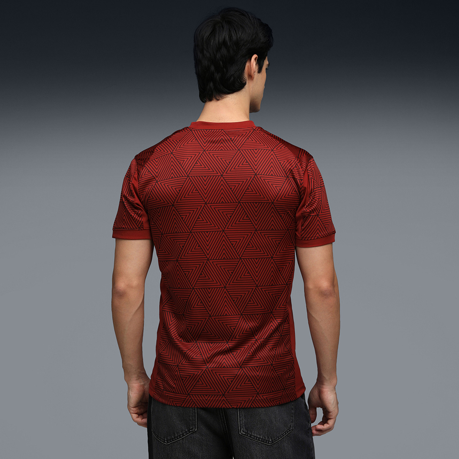 Image of PUMA Solid Men Crew Neck Red T-Shirt