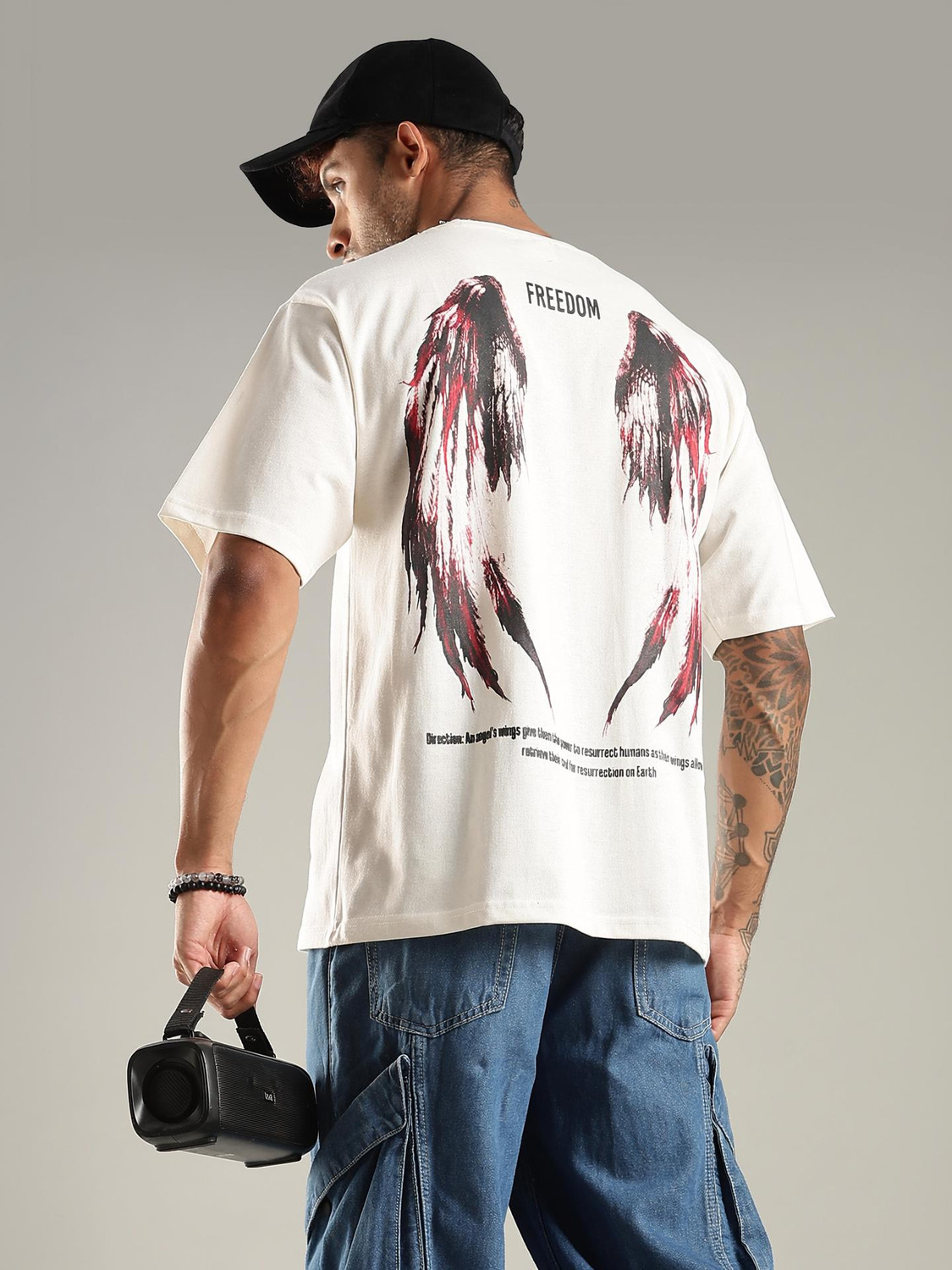 Image of Smosh Printed Men Round Neck White T-Shirt