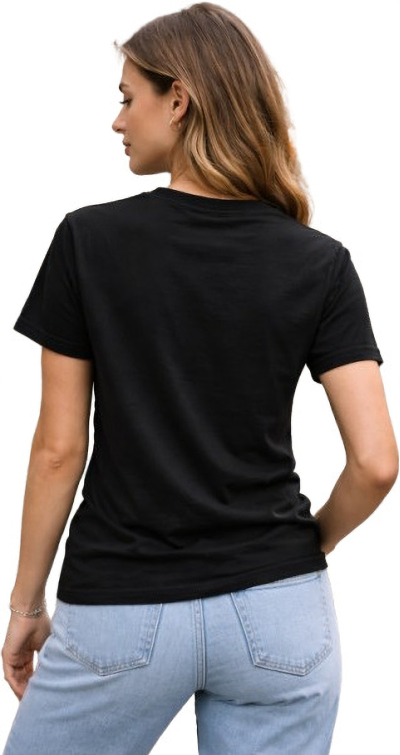 Image of ELBATROSS Graphic Print Men Round Neck Black T-Shirt