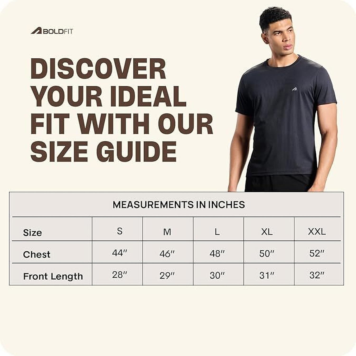 Image of Boldfit Athleisure Solid Men Round Neck Black T-Shirt