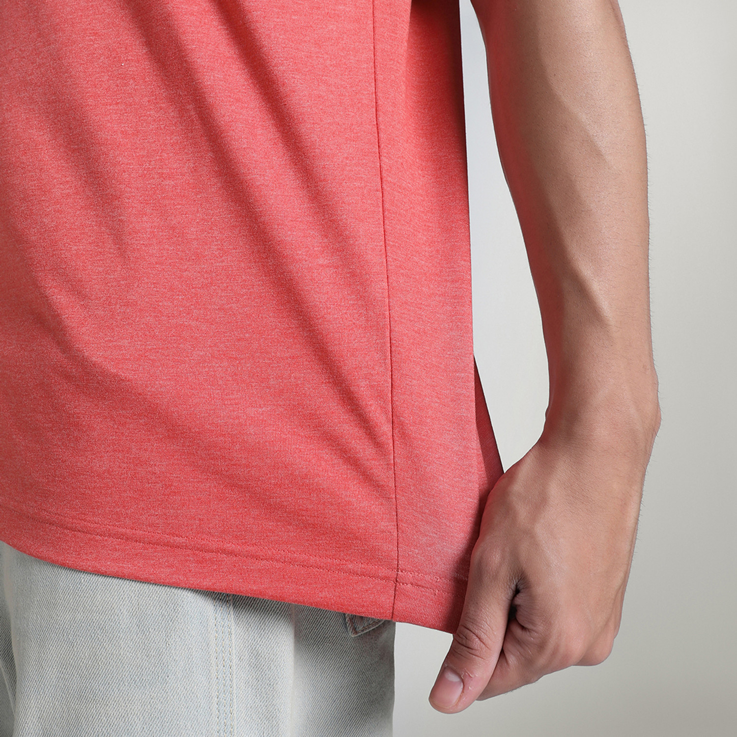 Image of PUMA Printed Men Round Neck Red T-Shirt