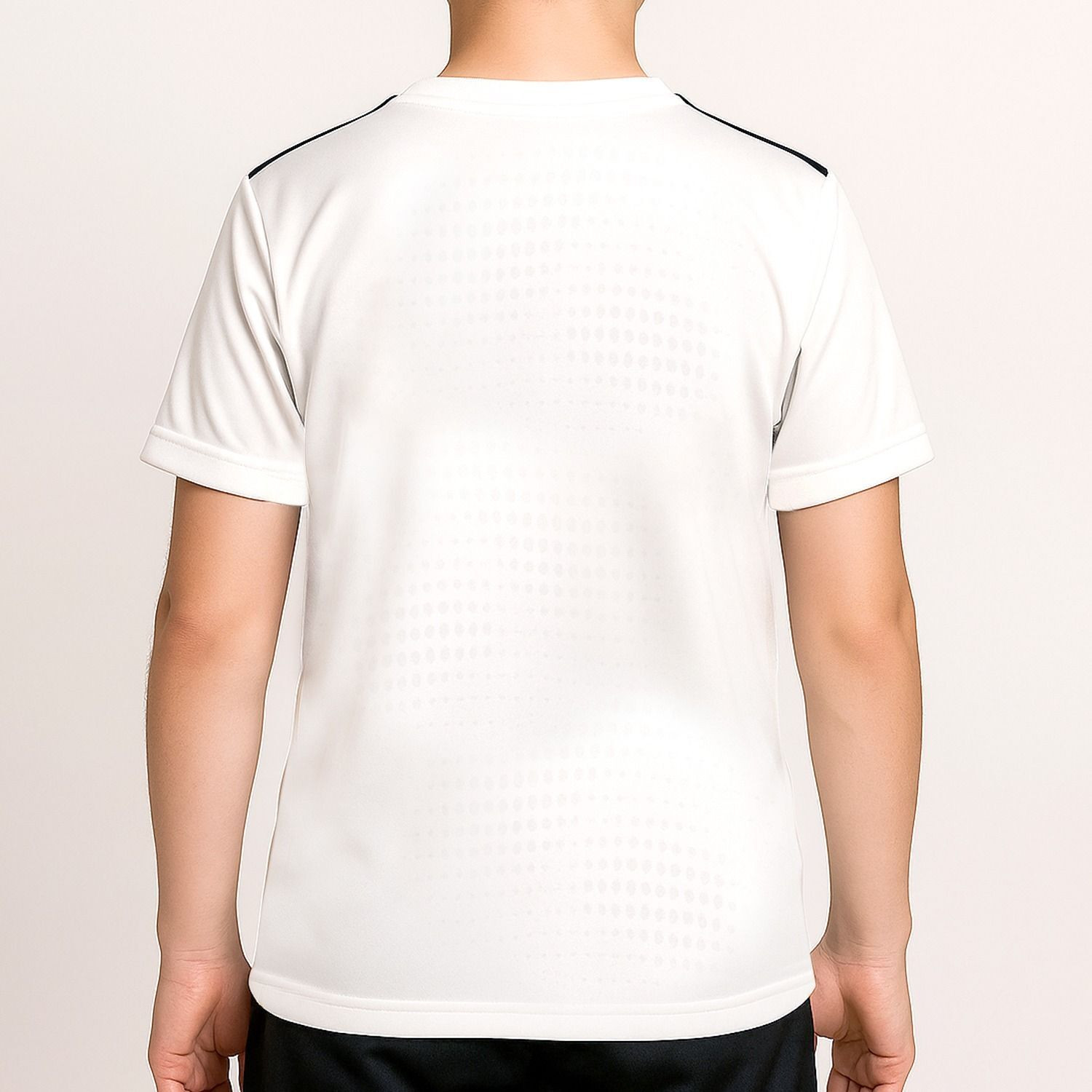 Image of safANGEL Printed Men Round Neck White T-Shirt