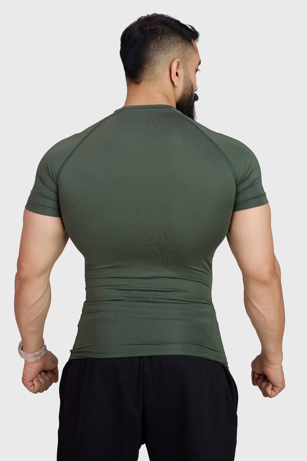 FuaarK Men Green Round Neck T-Shirt - Image 2