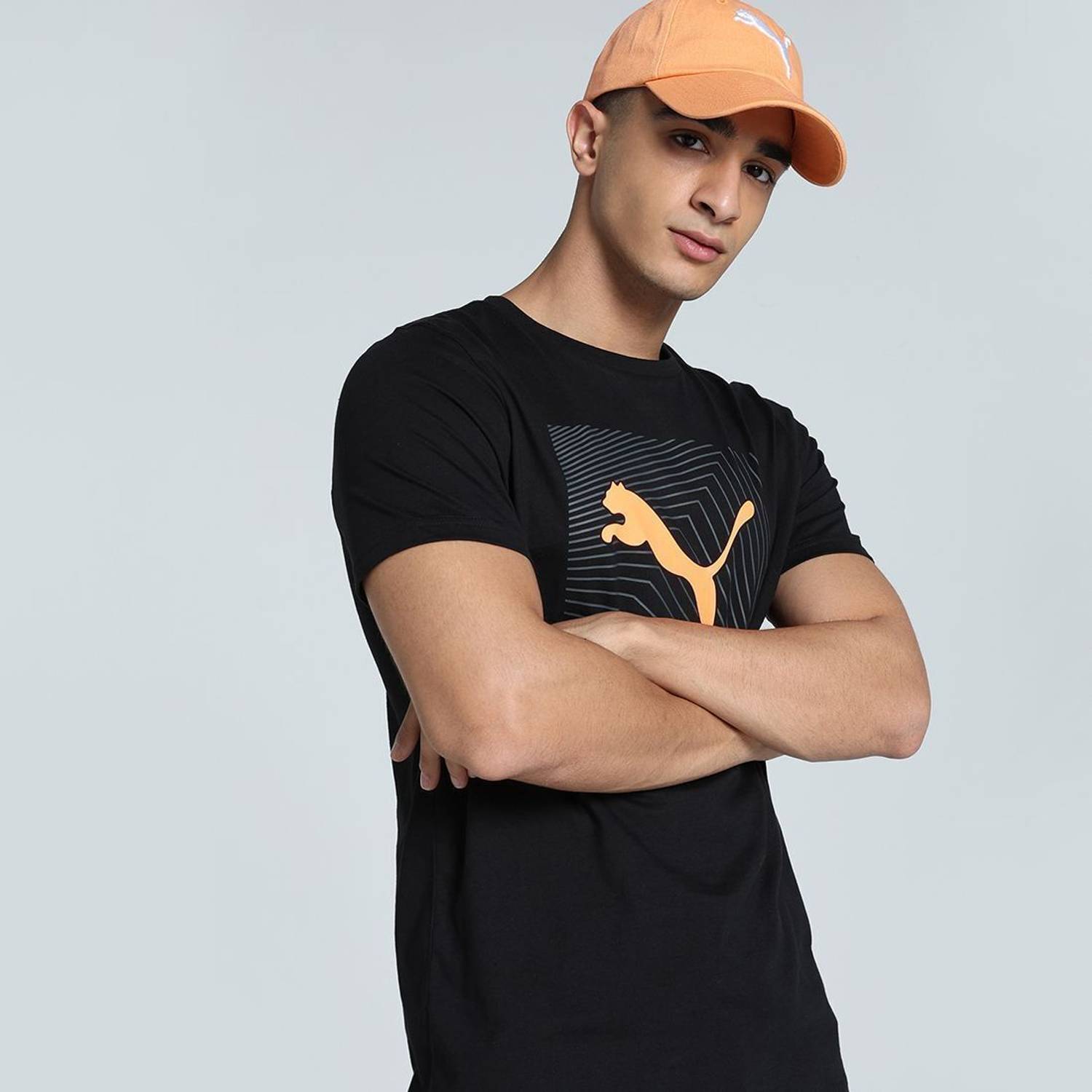 PUMA Graphic Print Men Crew Neck Black T-Shirt - Image 5