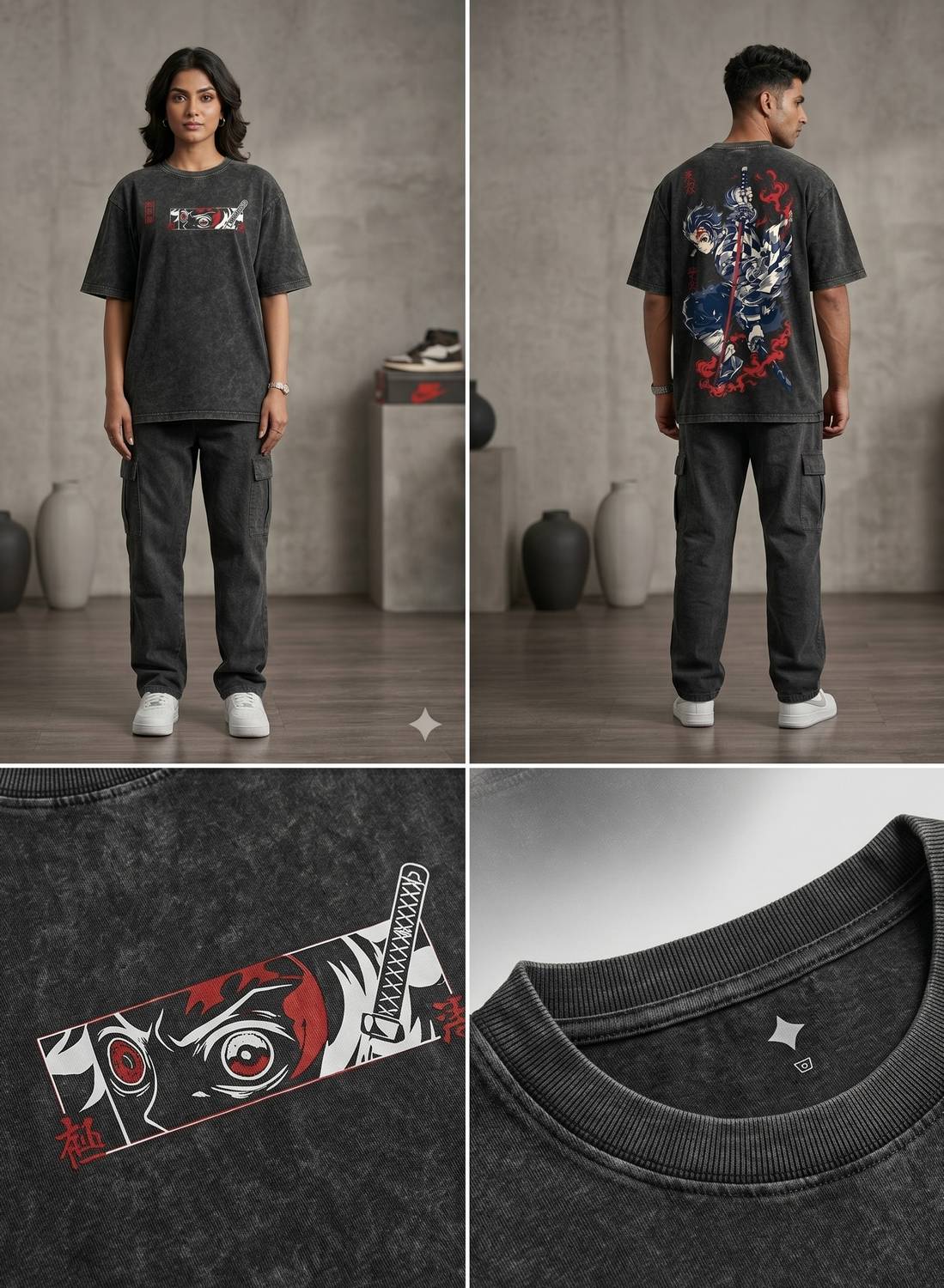 CULTREX Men Black Round Neck T-Shirt - Image 5