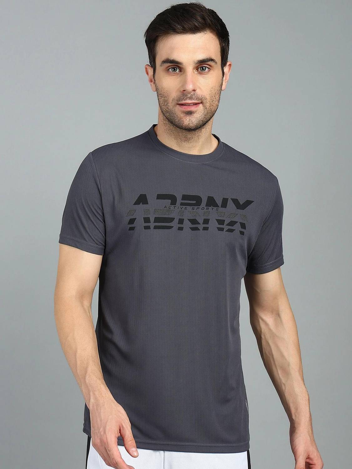 Adrenex Printed Men Round Neck Multicolor T-Shirt