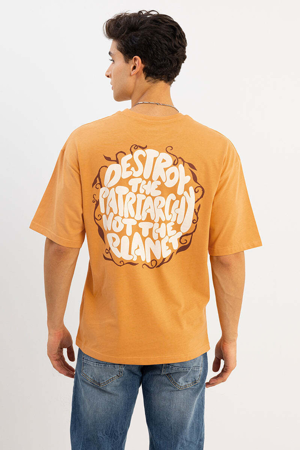 Image of HELL BOUND Typography Men Round Neck Multicolor T-Shirt