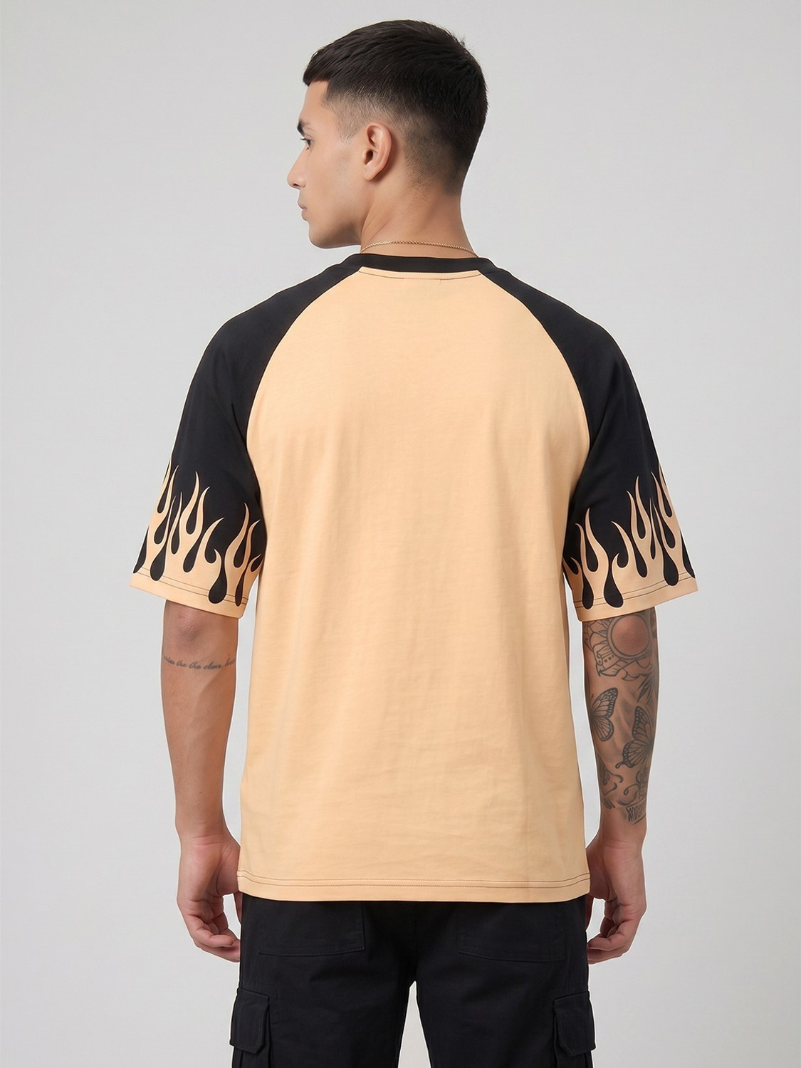 Image of Leotude Printed Men Round Neck Multicolor T-Shirt