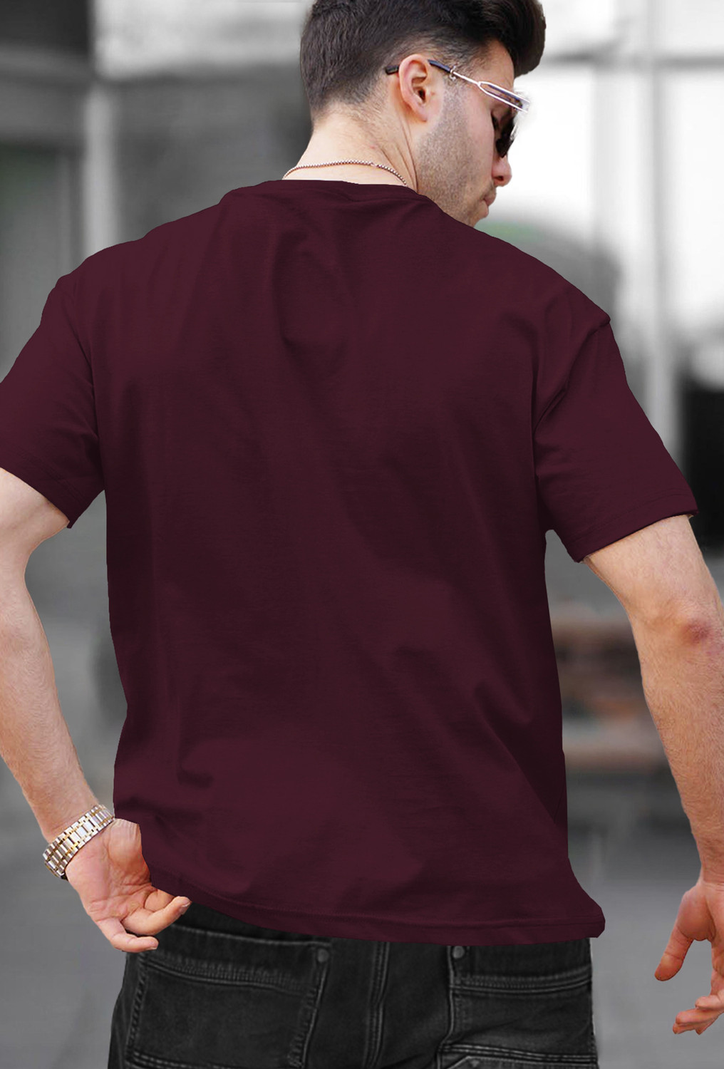 Image of TRIPR Solid Men Multicolor T-Shirt