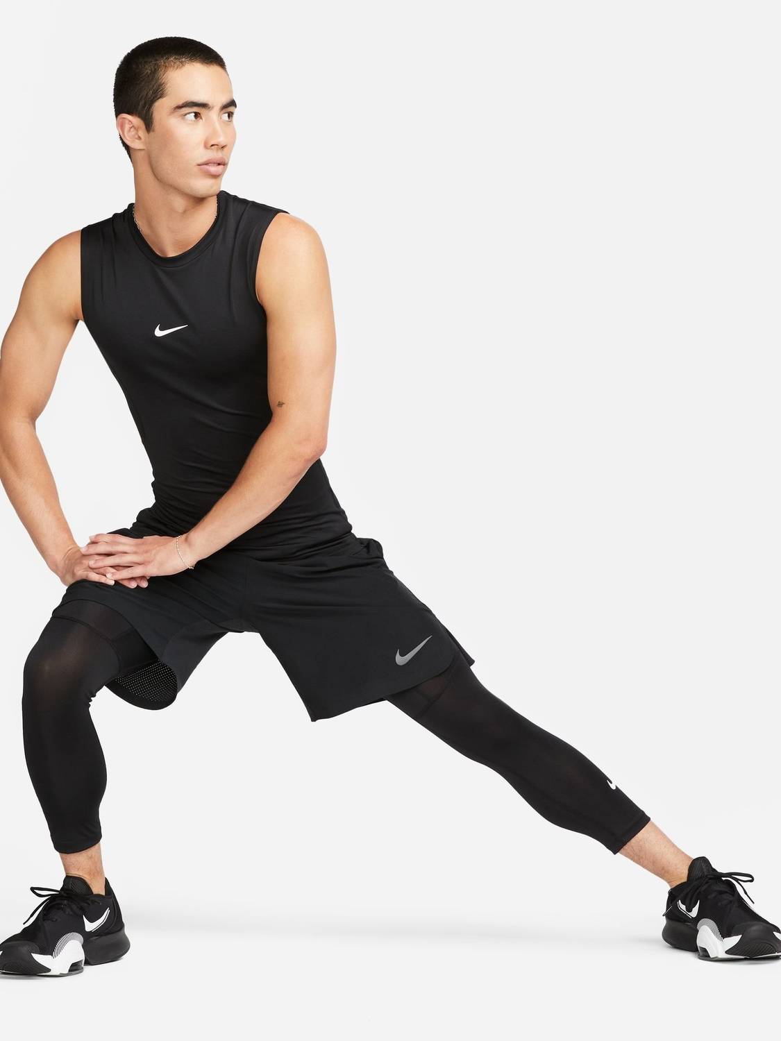 NIKE Men Black Round Neck T-Shirt - Image 5