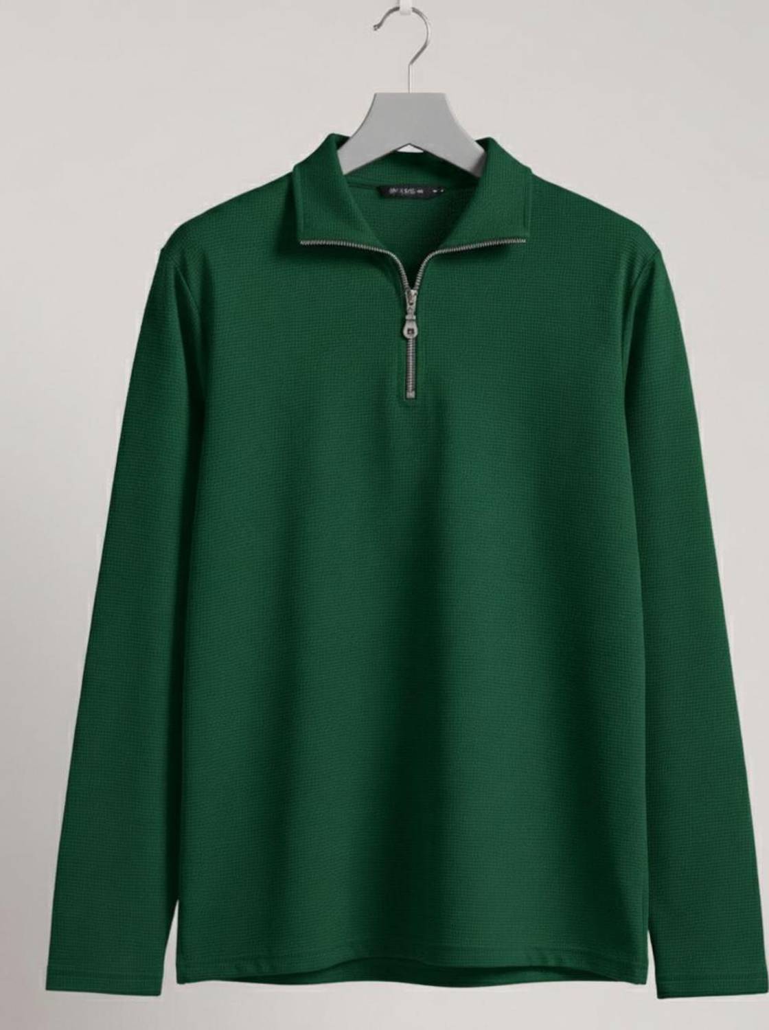 INDICLUB Men Polo Neck Green T-Shirt - Image 1