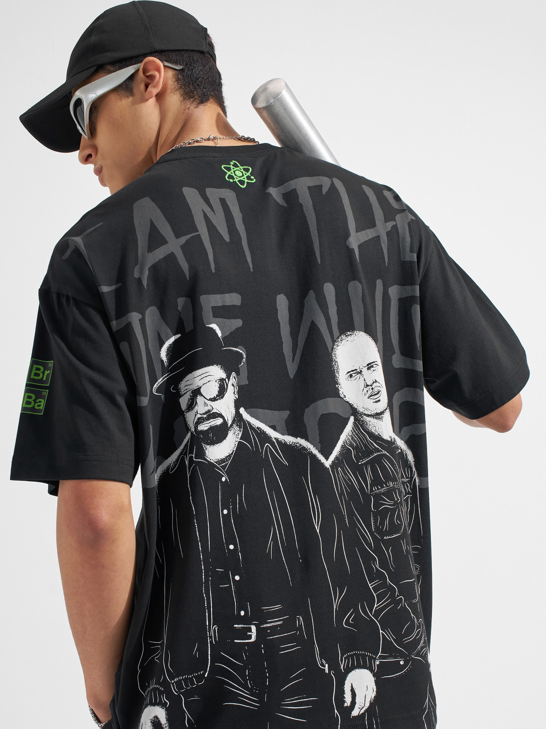 Image of HIGHLANDER Printed Men Round Neck Black T-Shirt