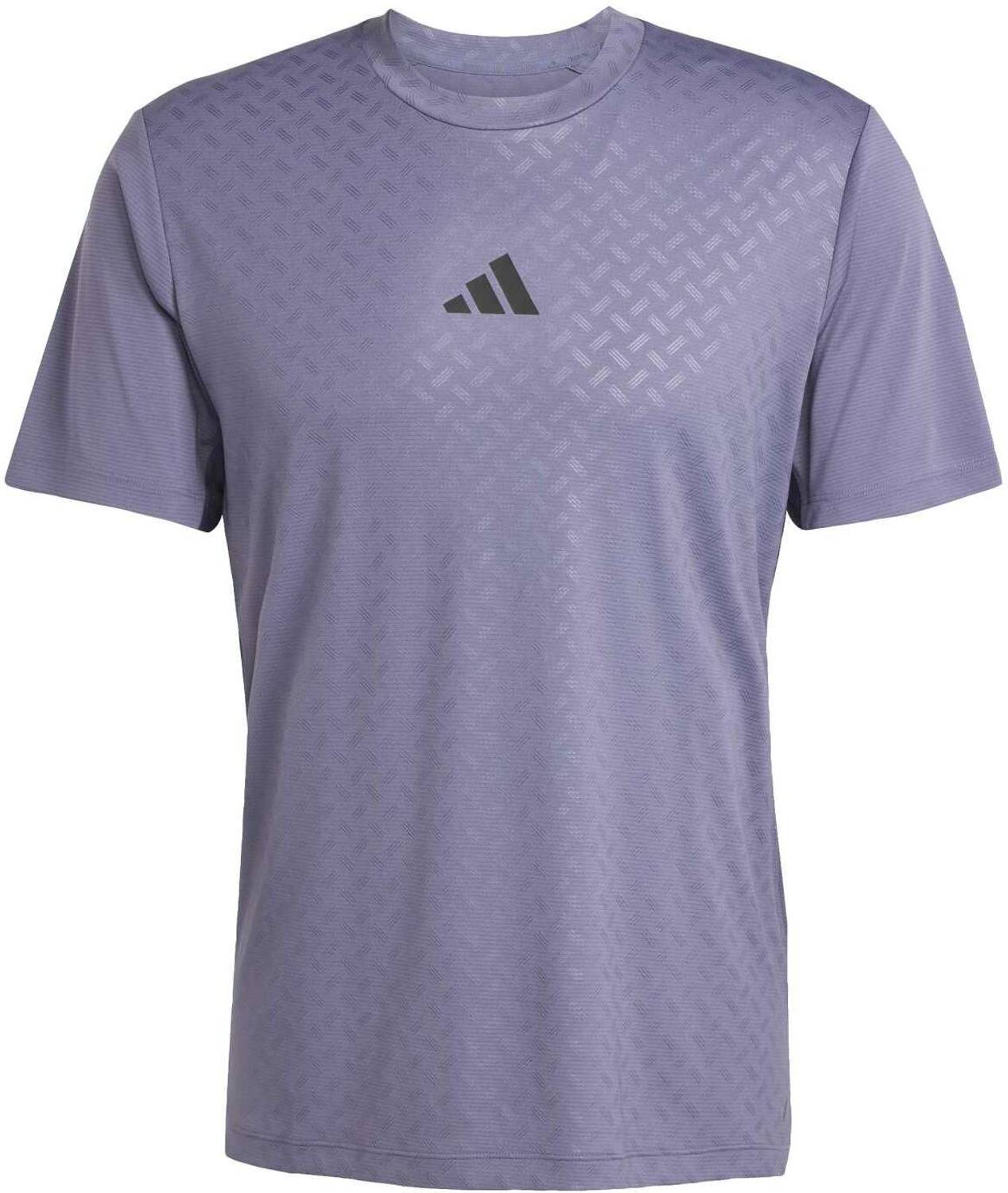 ADIDAS Printed Men Round Neck Purple T-Shirt