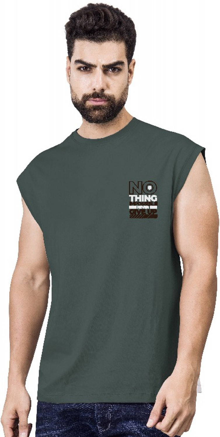 Image of I&D Printed Men Round Neck Multicolor T-Shirt