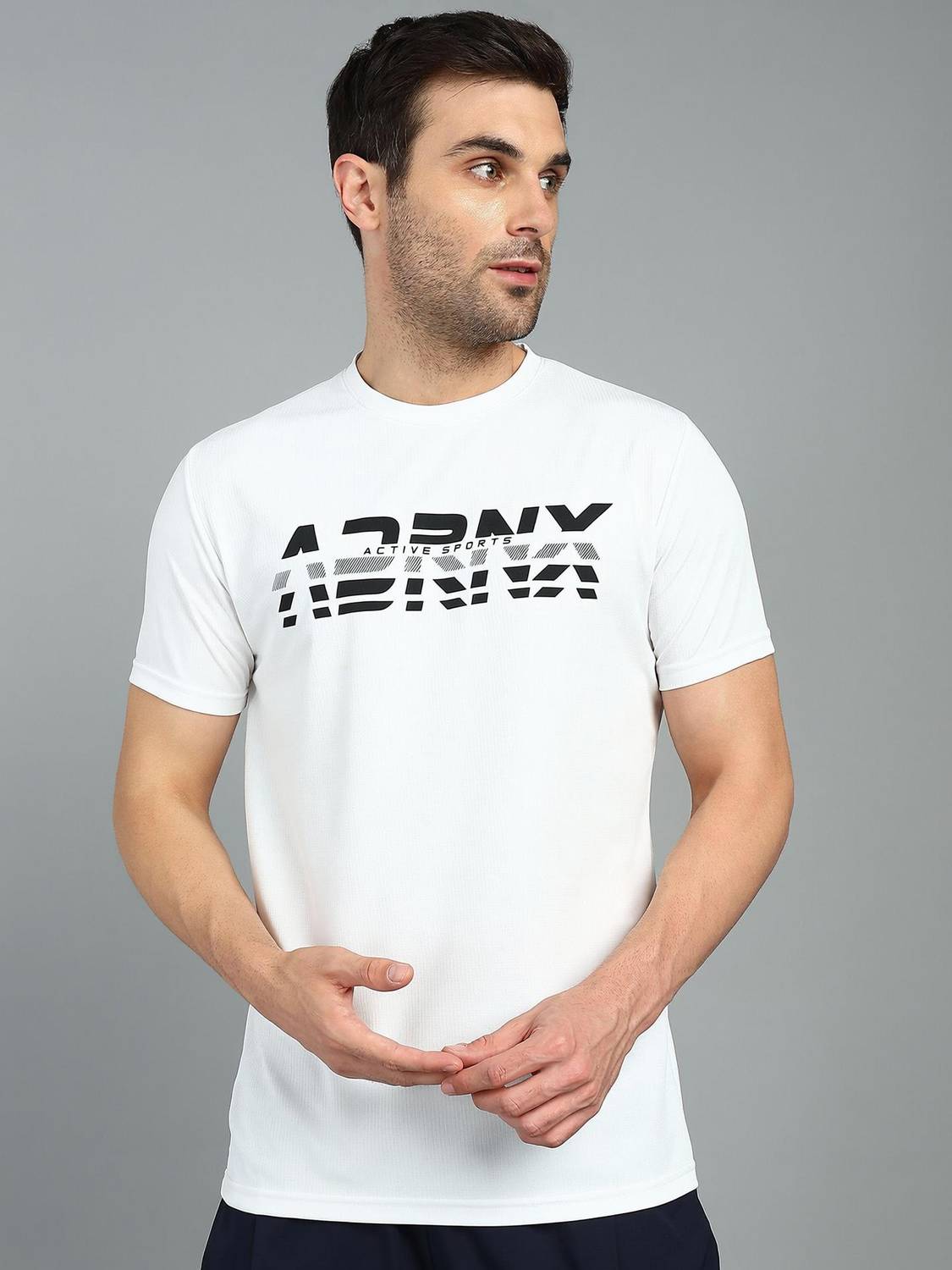 Adrenex Printed Men Round Neck Multicolor T-Shirt