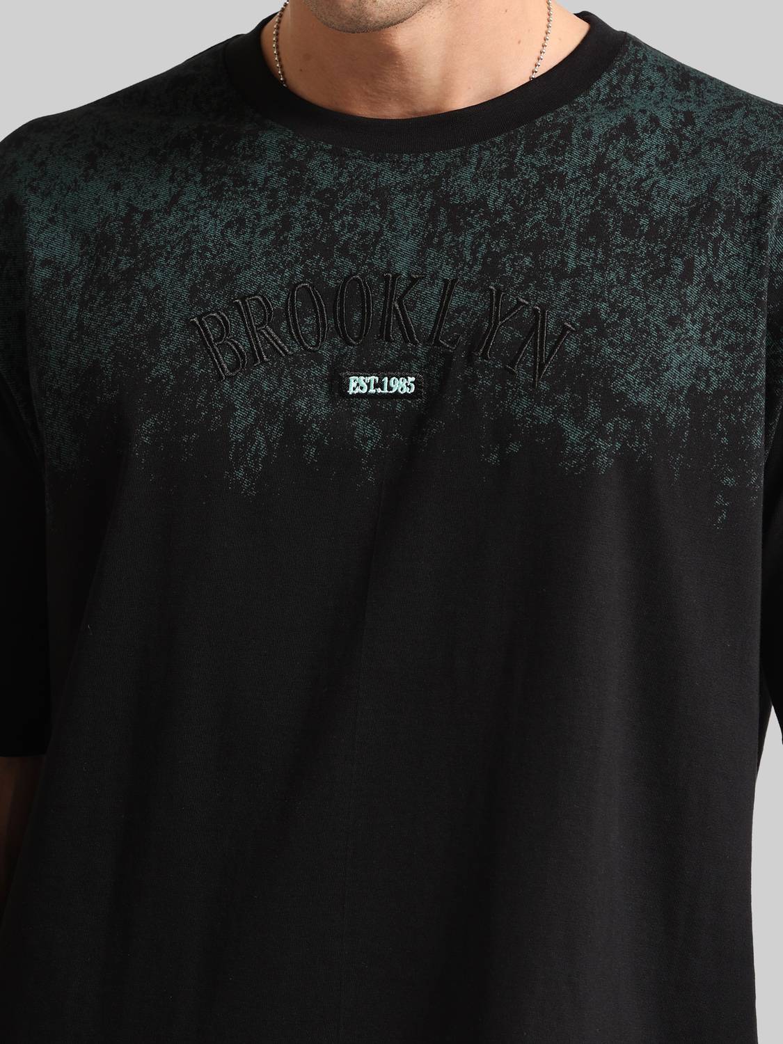 MANIAC Black Men's Printed Round Neck T-Shirt - Image 4