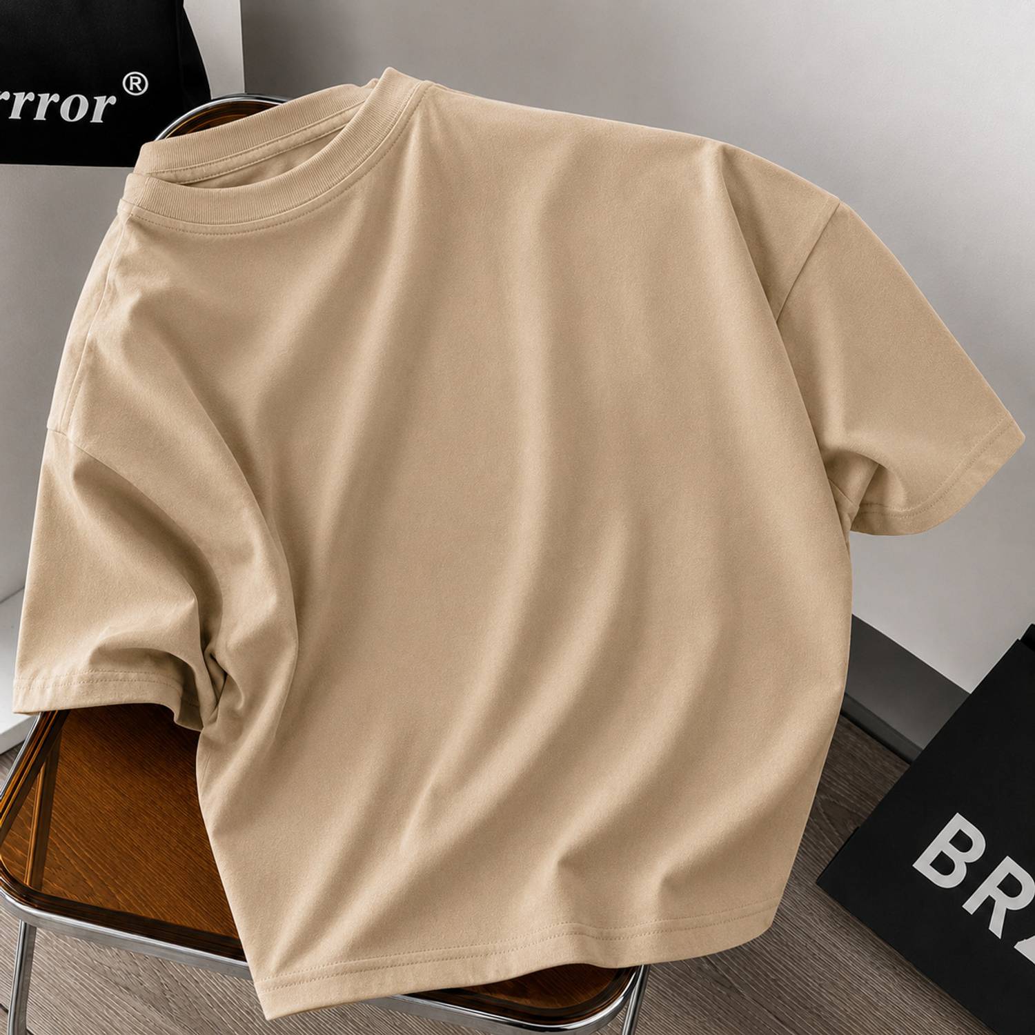 TRU North Men Beige Reversible T-Shirt - Image 2