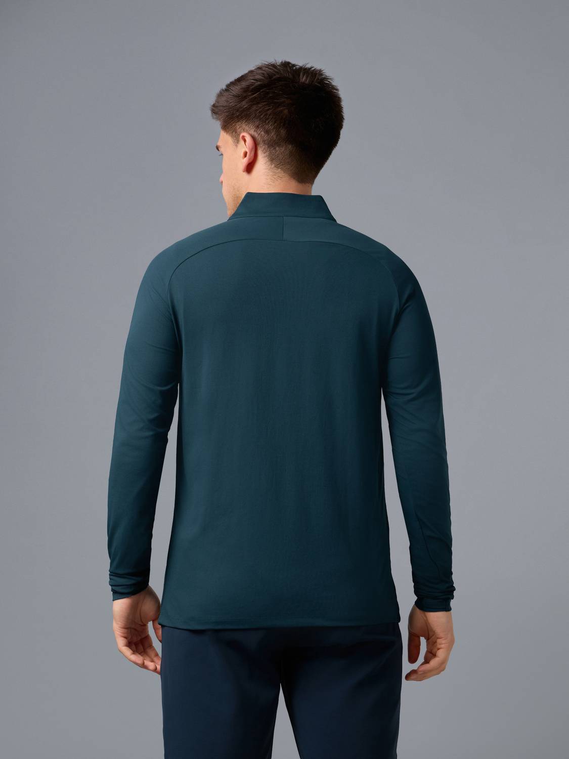 TECHNOSPORT Men High Neck Green T-Shirt - Image 3