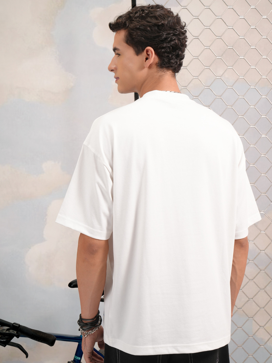 Image of HIGHLANDER Printed, Typography Men Round Neck White T-Shirt