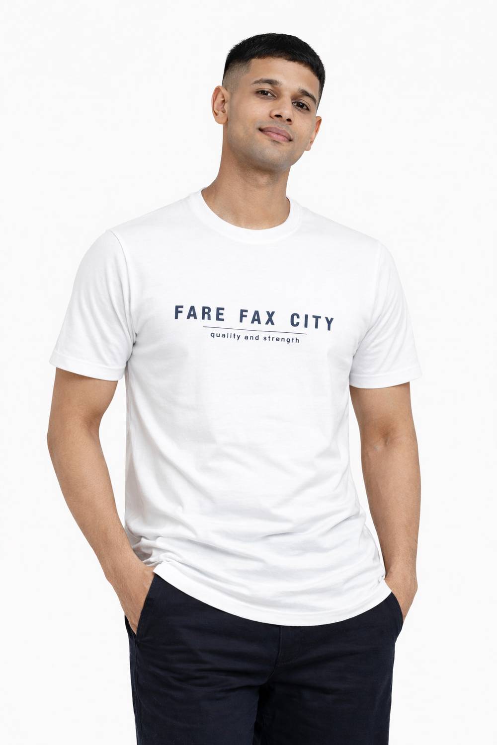 Aaradhy Enterprises Printed Men Round Neck White T-Shirt