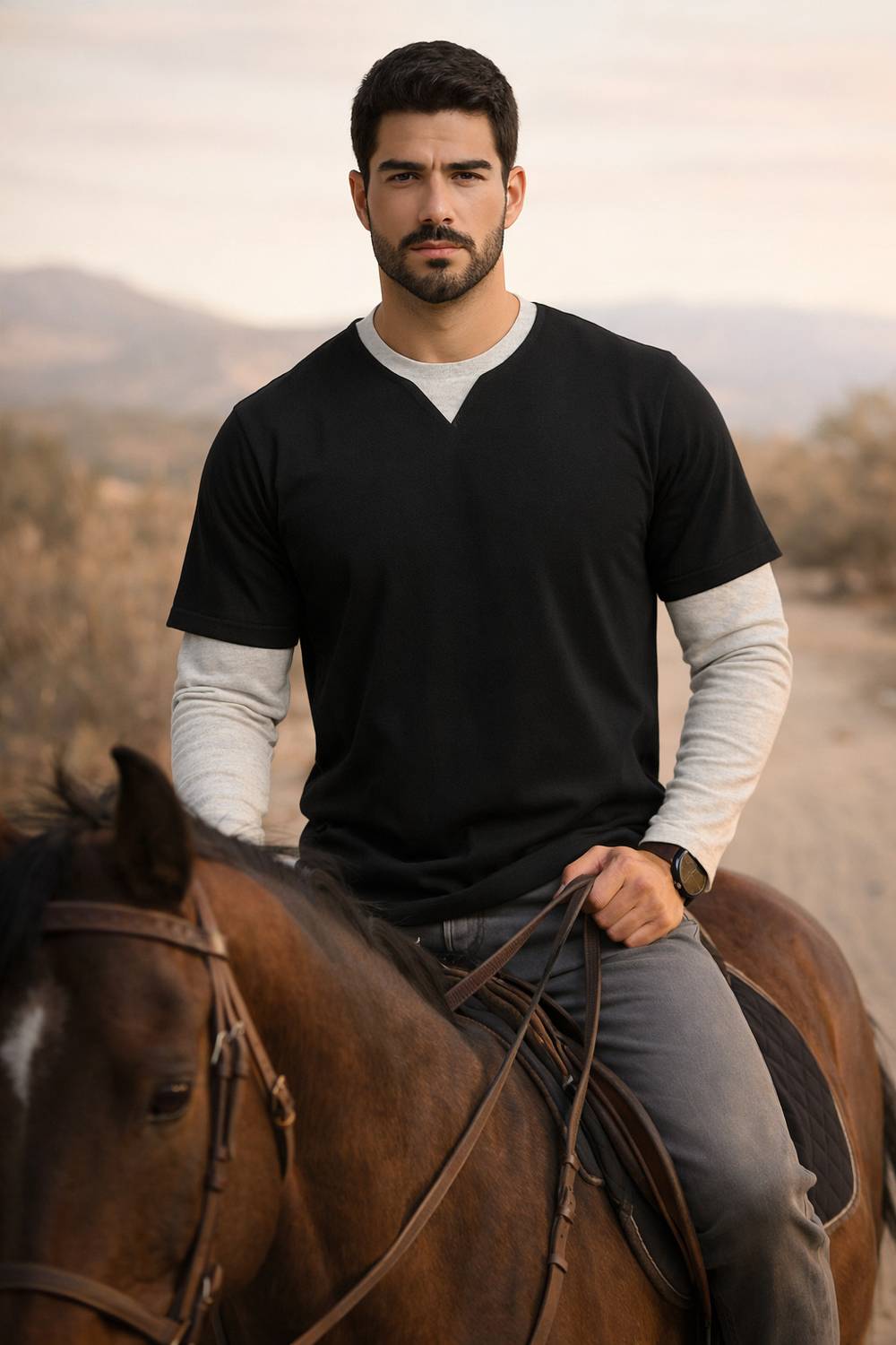 THE DRY STATE Men Solid Round Neck Pure Cotton Black, White T-Shi