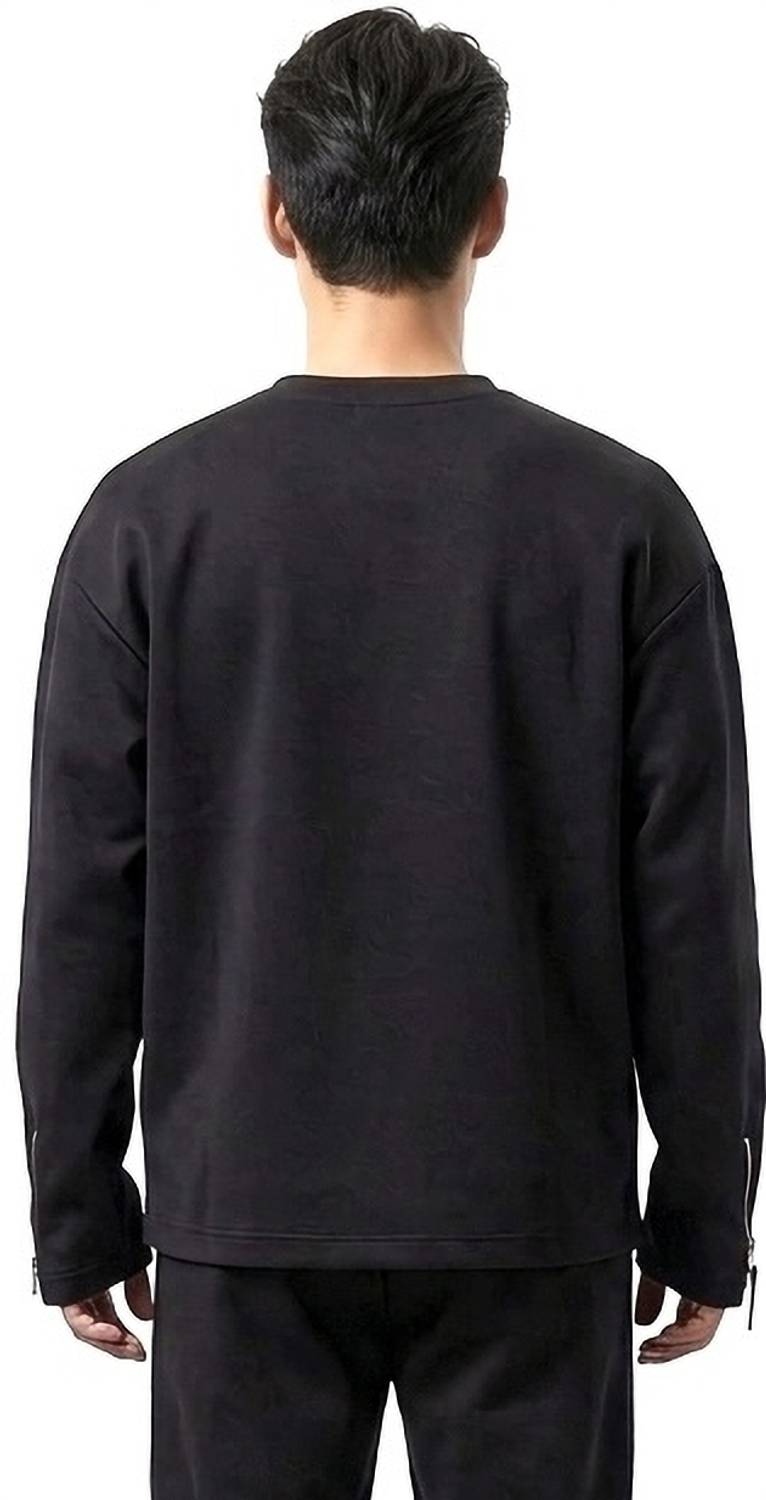 SDnet Solid Men Round Neck Black T-Shirt - Image 2