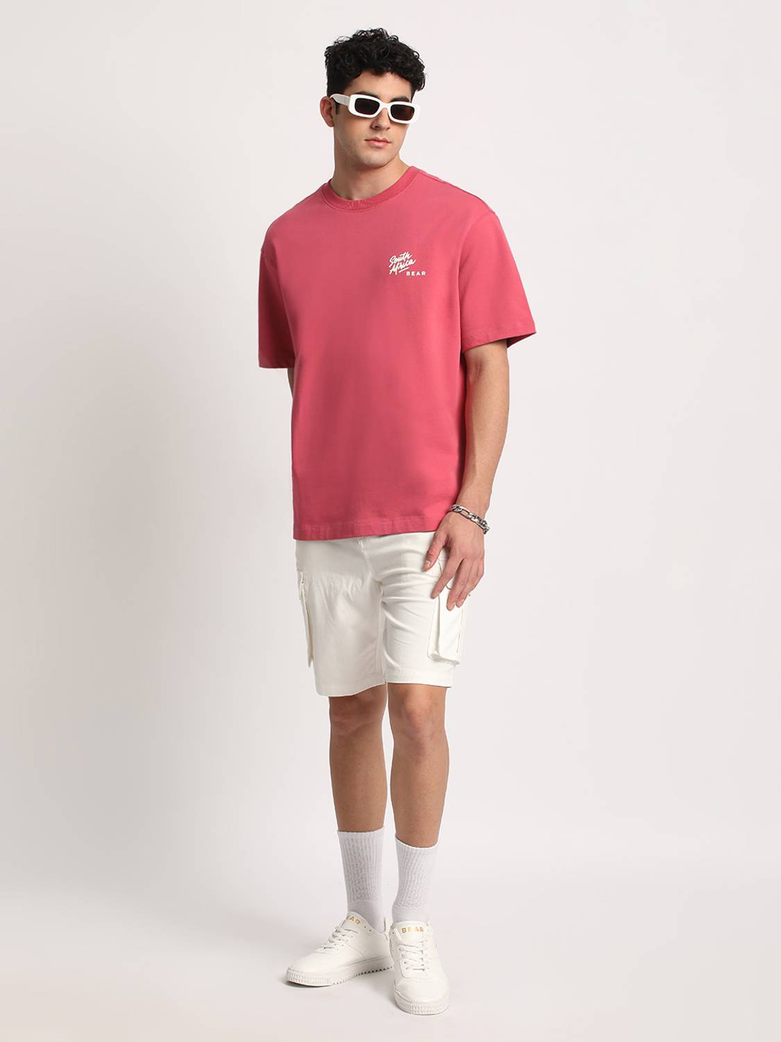 THE BEAR HOUSE Men Pink T-Shirt - Image 5