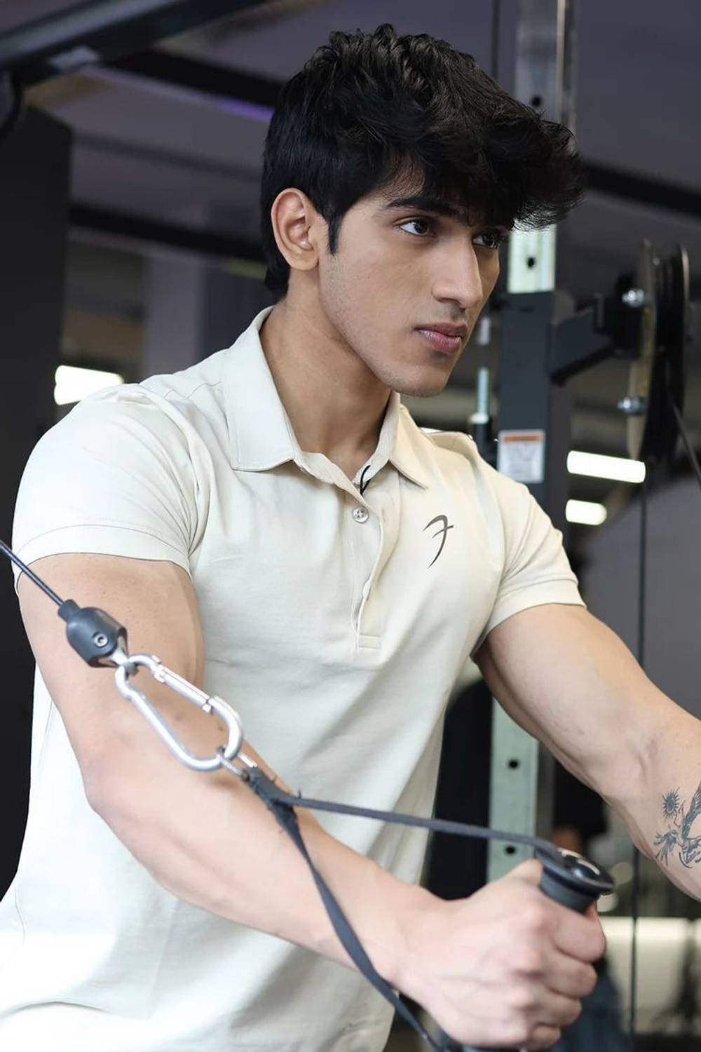 FuaarK Solid Men Polo Neck White T-Shirt - Image 5