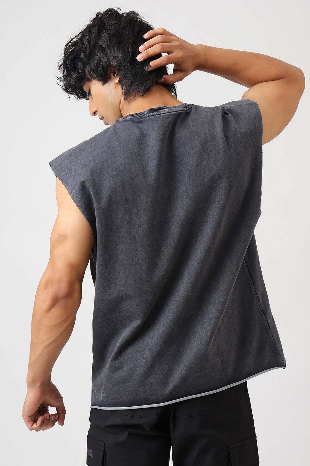 FuaarK Printed Men Round Neck Grey T-Shirt - Image 2
