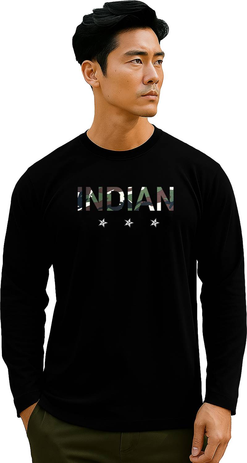 JUGULAR Men Printed Round Neck Pure Cotton Black T-Shirt