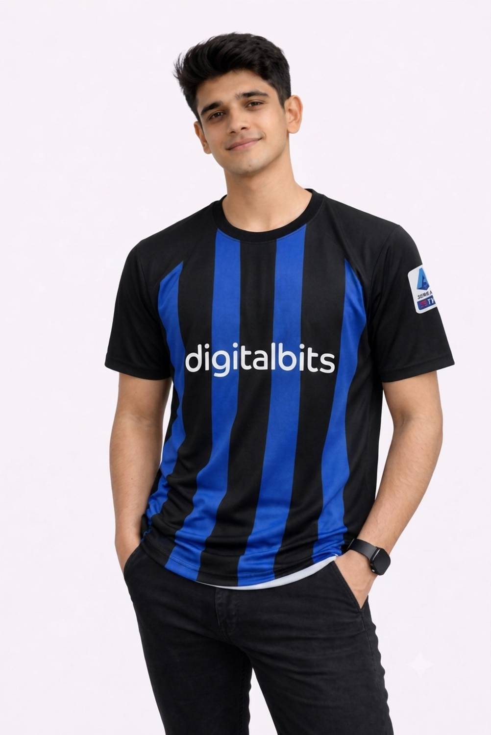 Bodysports.co Men Black Round Neck T-Shirt