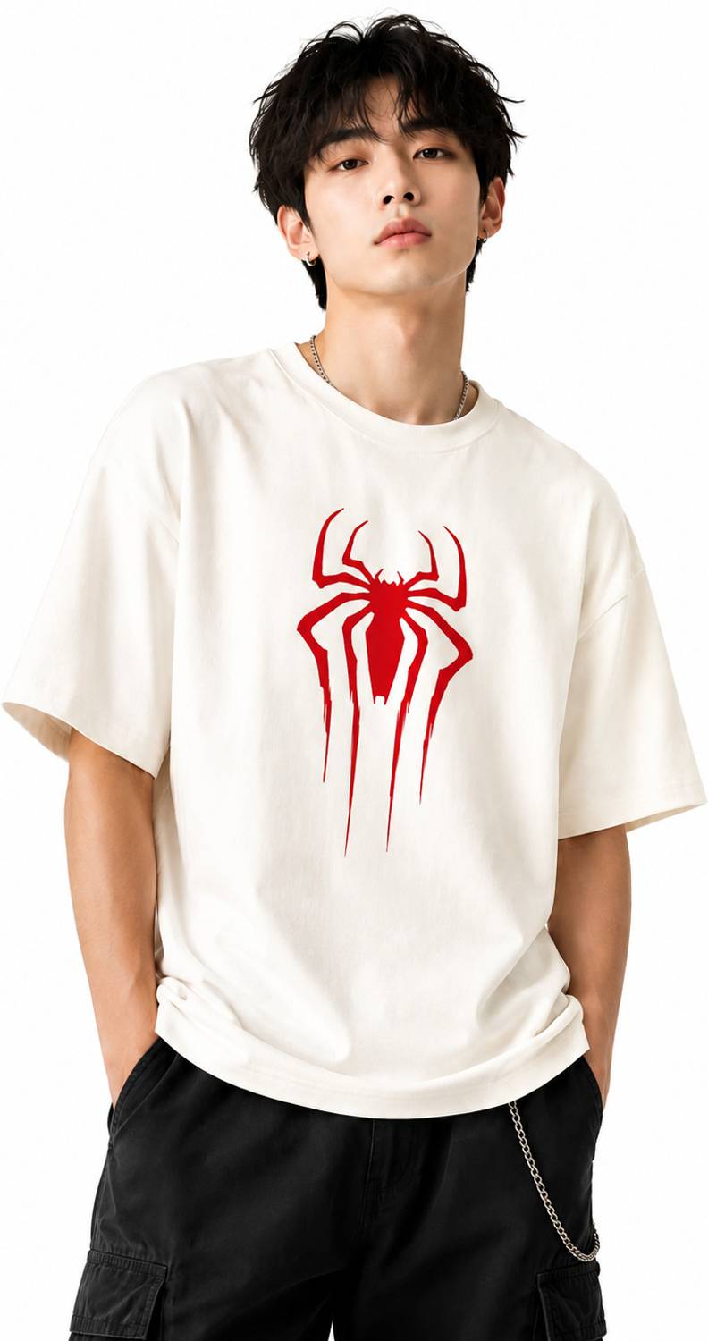choicehub Graphic Print Men Round Neck White T-Shirt