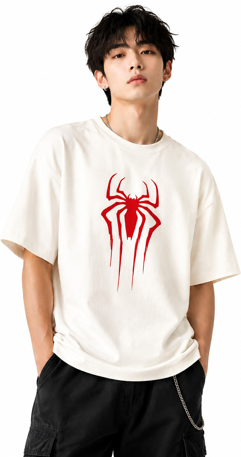 Image of choicehub Graphic Print Men Round Neck White T-Shirt