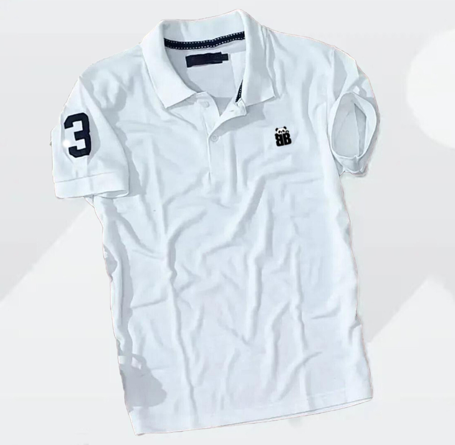 Image of Bliss Bell Solid Men Polo Neck Multicolor T-Shirt