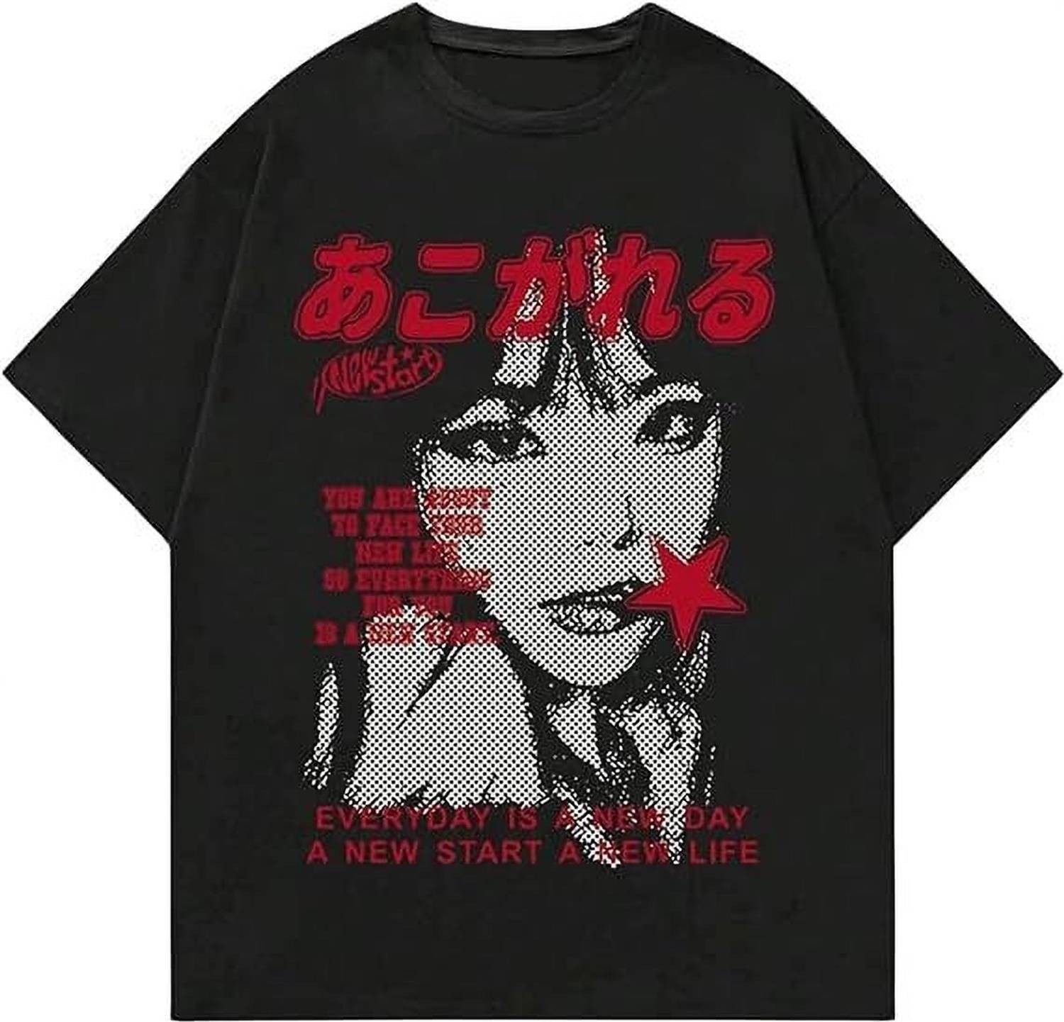 annnackel Men Black Round Neck Printed T-Shirt
