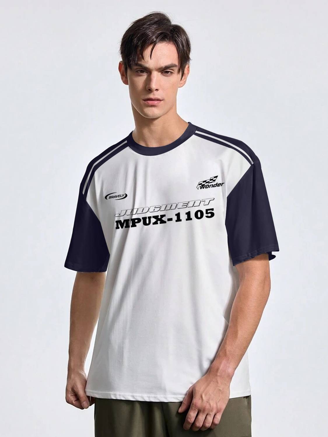 Jump Cuts Printed Men Round Neck White T-Shirt - Image 2