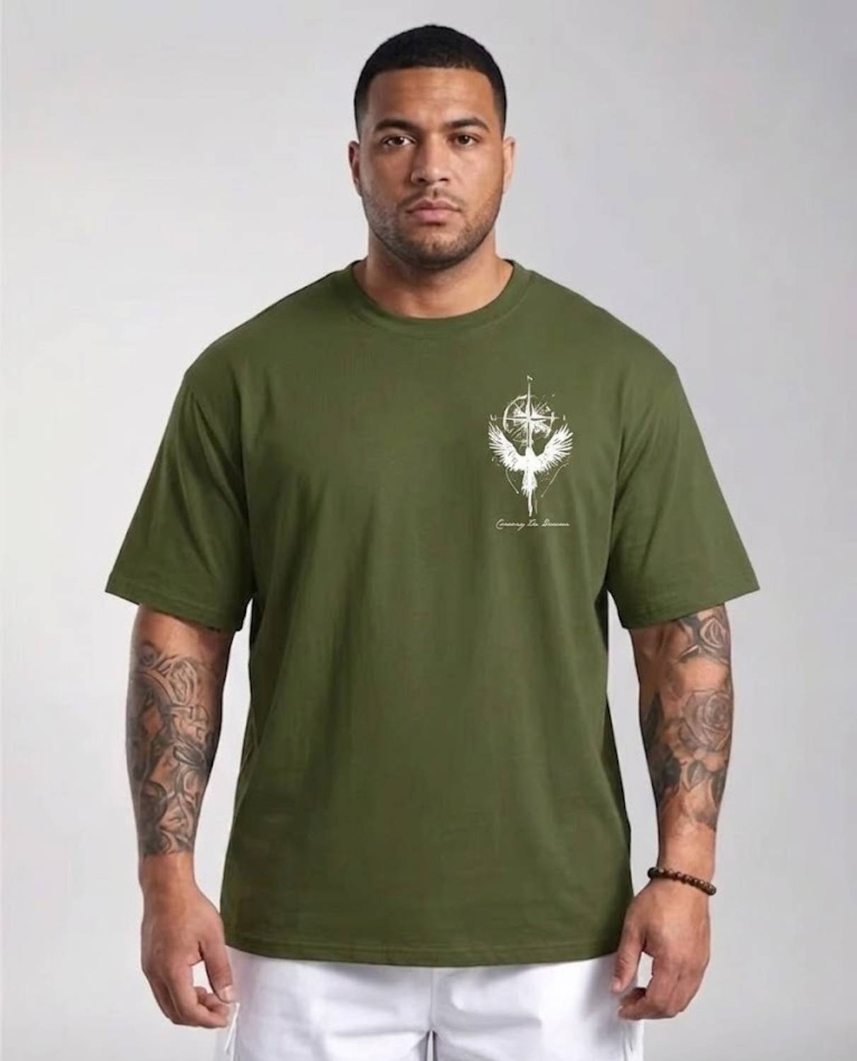 GREENFASO Printed Men Green T-Shirt - Image 2